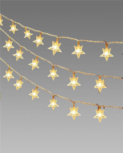 Serial String Star Lights for Decoration